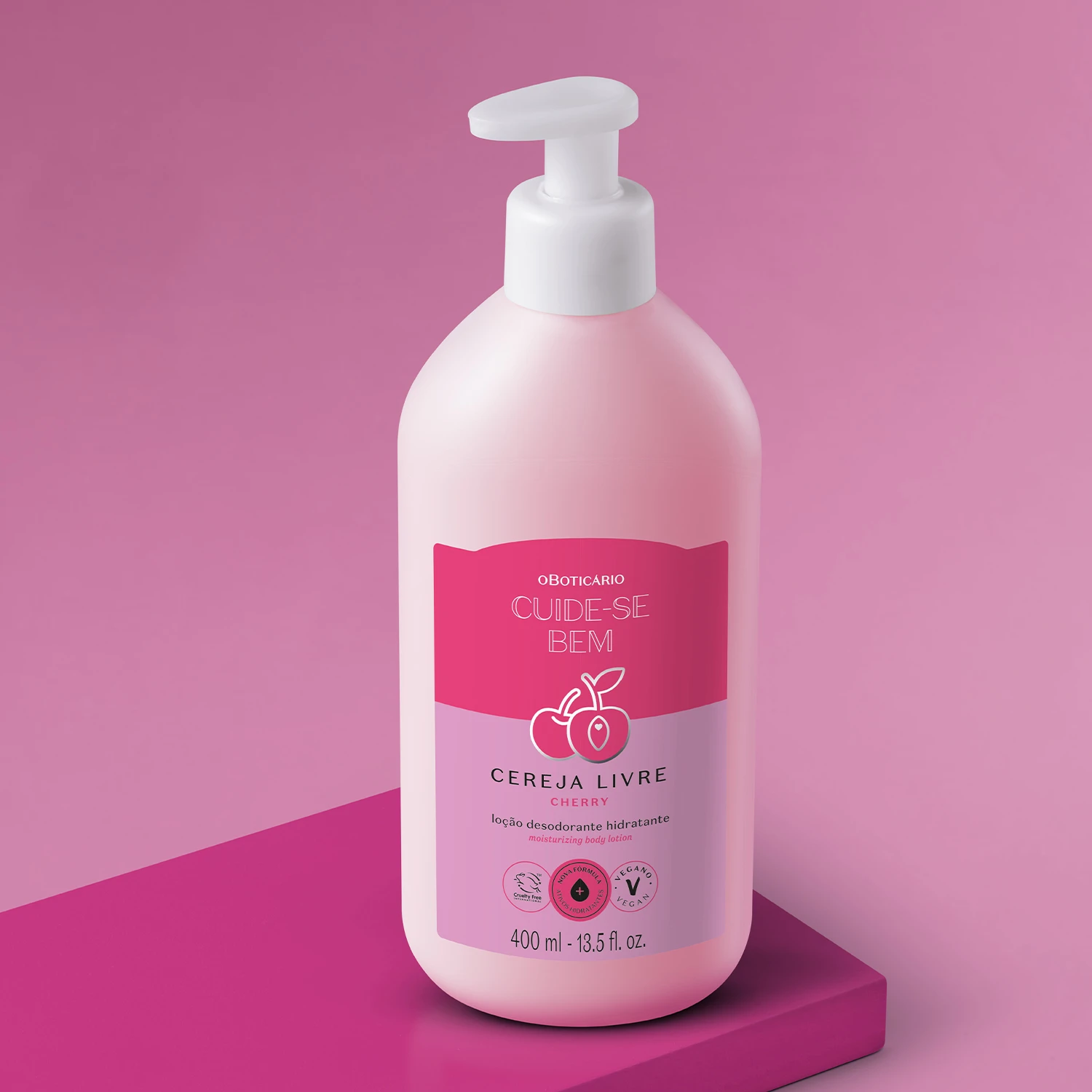 Loção Hidratante Desodorante Corporal Cuide-Se Bem Cereja Livre 400Ml Cuide-se bem