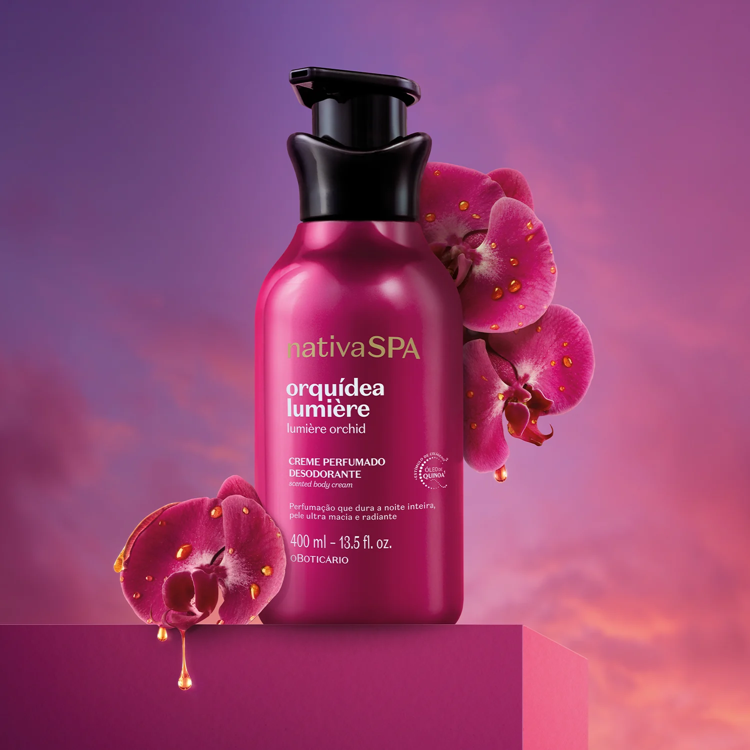 Creme Perfumado Desodorante Nativa Spa Orquídea Lumière 400Ml Nativa Spa