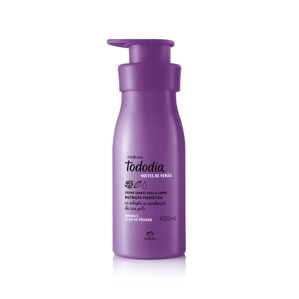 Creme Desodorante Nutritivo para o Corpo Tododia Amora e Flor de Pêssego Todo dia
