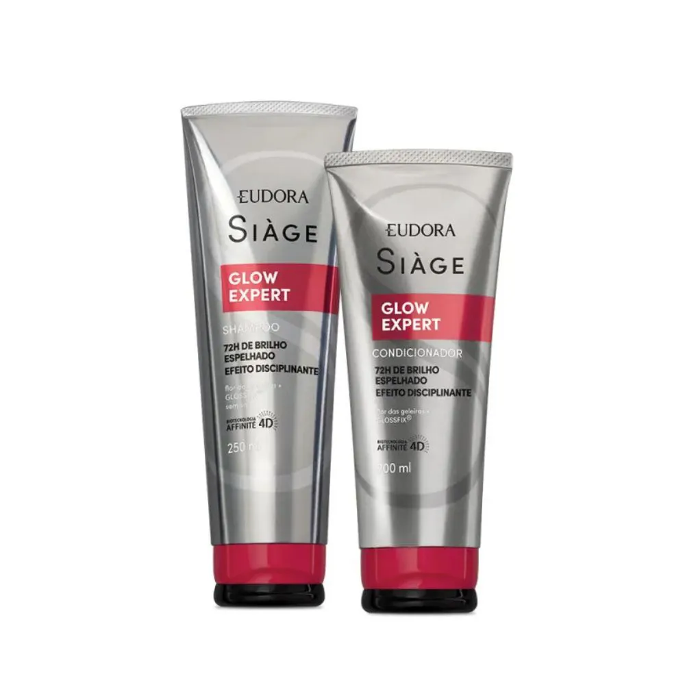 Combo Siàge Glow Expert: Shampoo 250ml + Condicionador 200ml Siáge