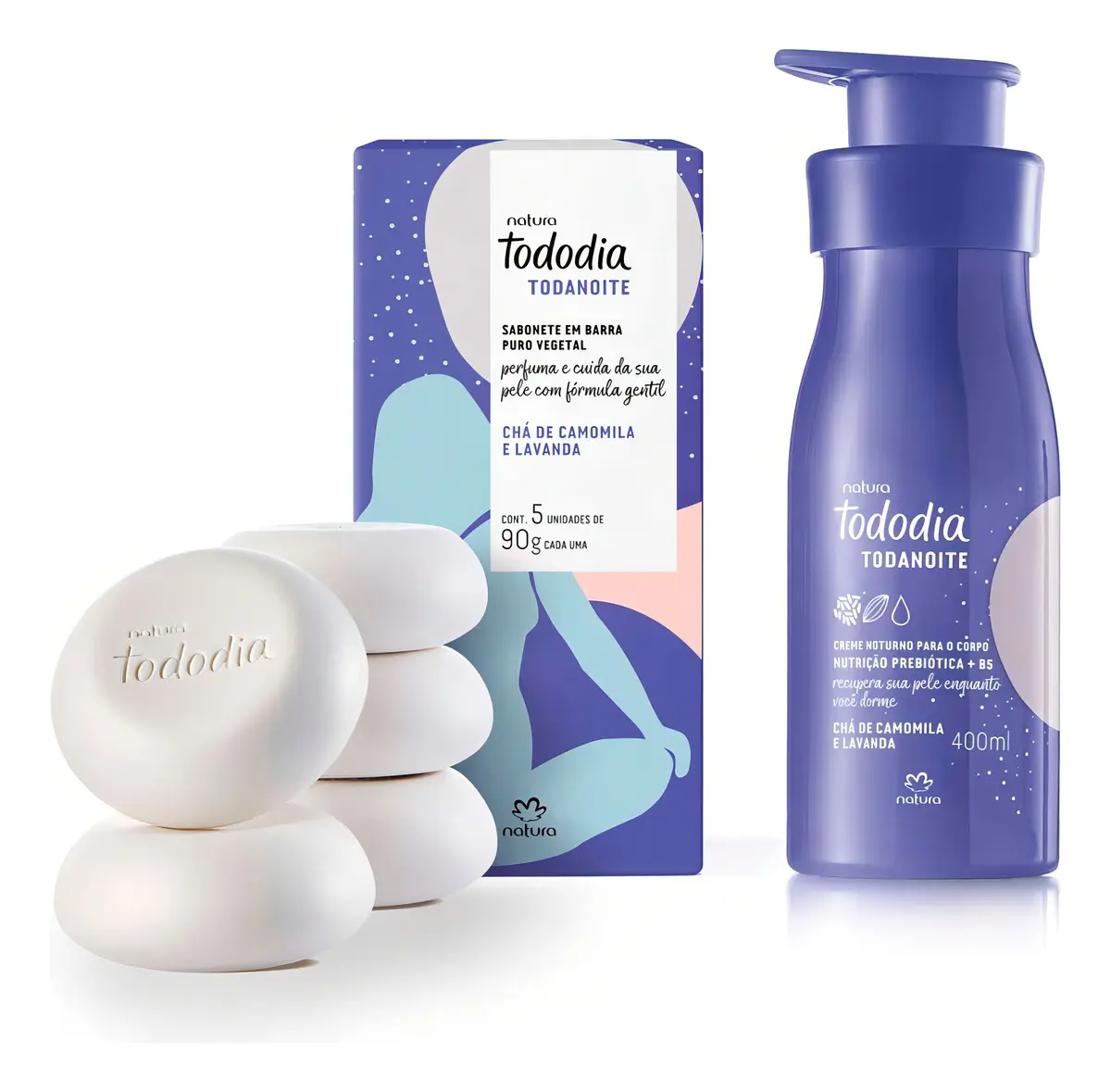 Combo Tododia Todanoite: Hidratante + Sabonete Todo dia