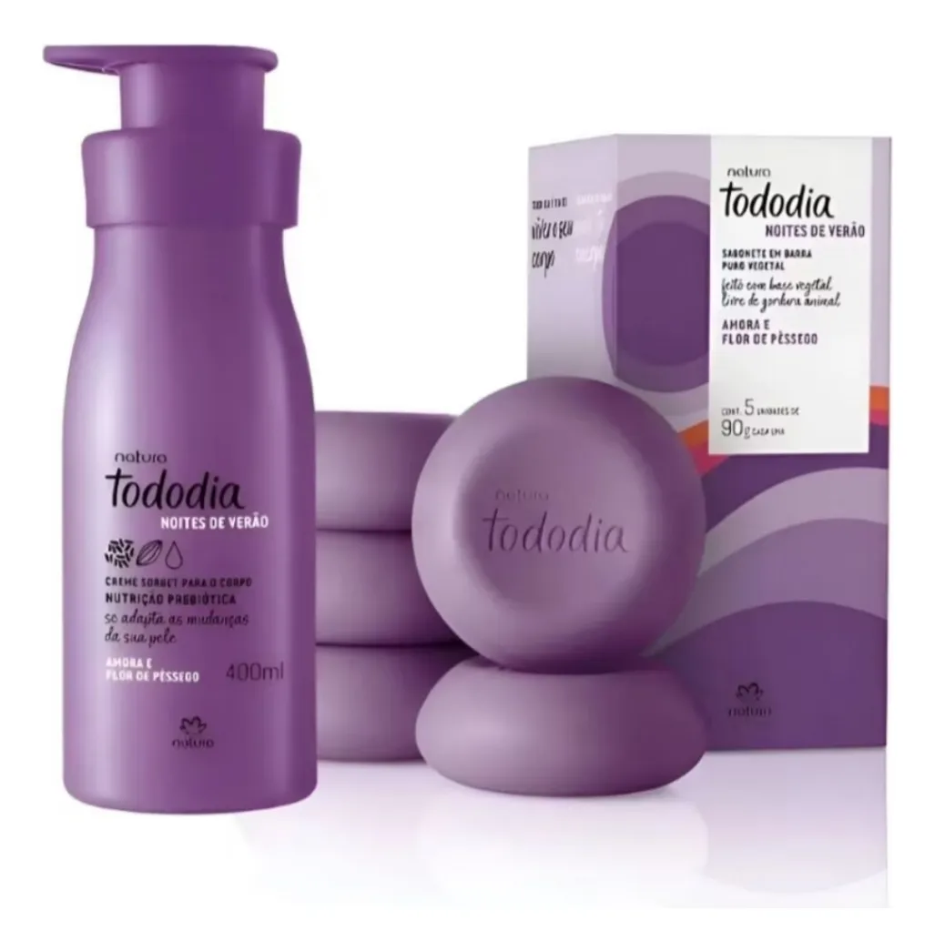 Combo Natura Tododia Amora E Flor De Pêssego Todo dia