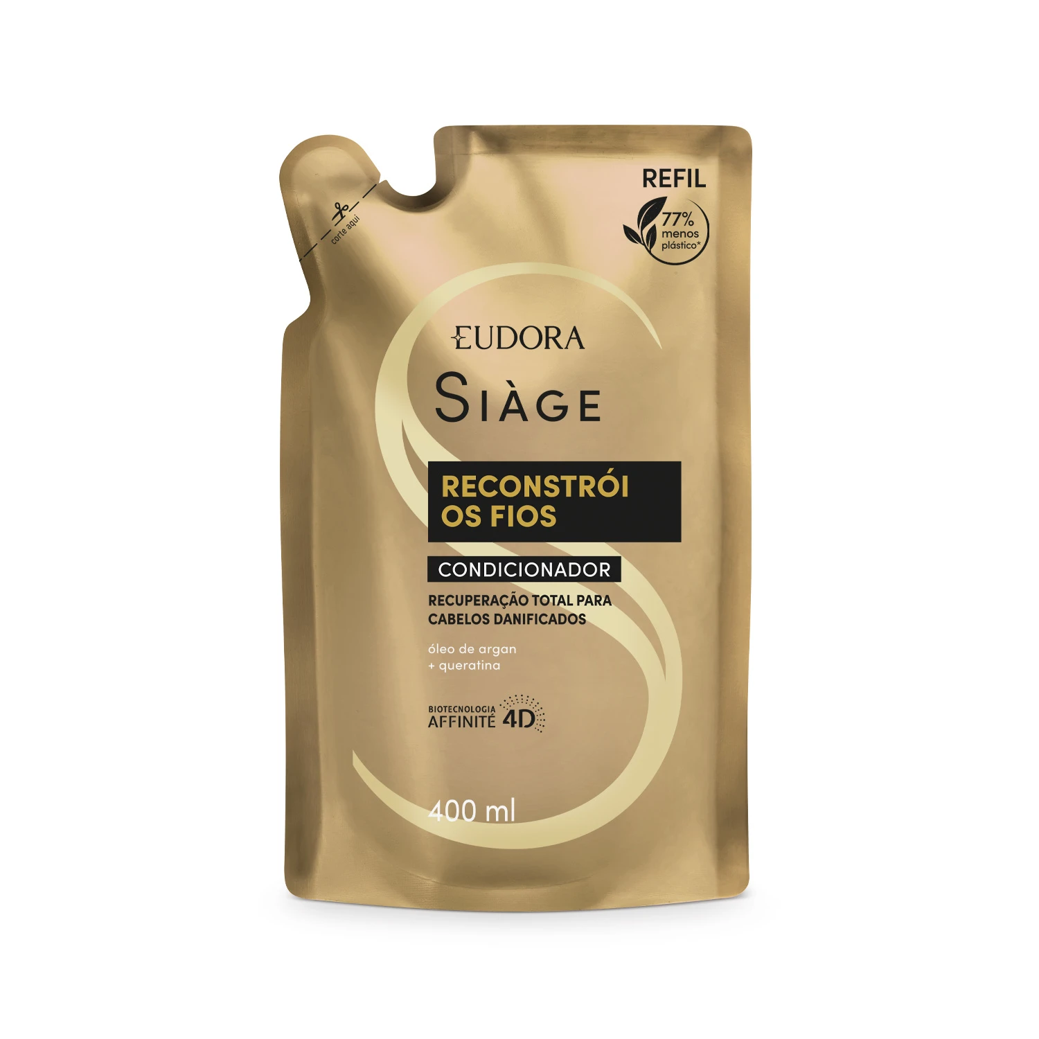 Refil Condicionador Siàge Reconstrói Os Fios 400Ml Siáge