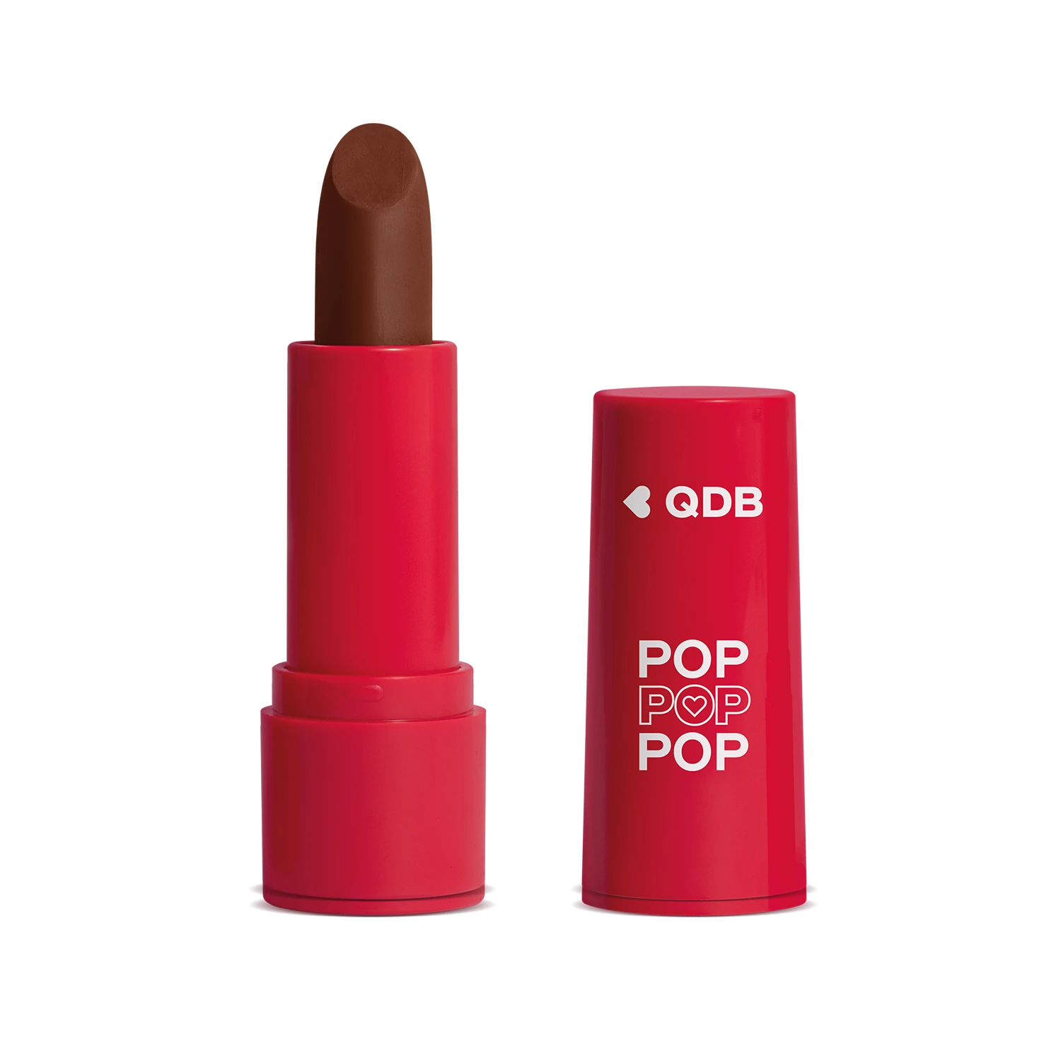 Batom Semi Mate Marrom Glacê Pop 3,6G QDB